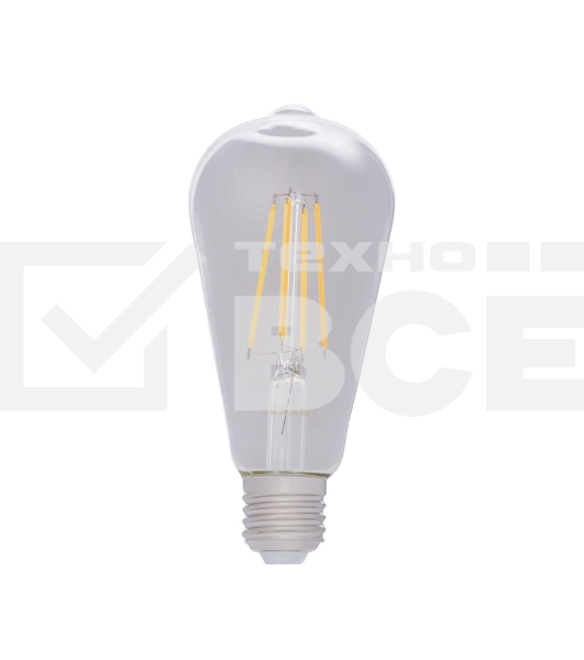 Лампа светодиодная филаментная Rexant Груша ST64 11.5 Вт 1380 Лм 2700K E27 прозрачная колба