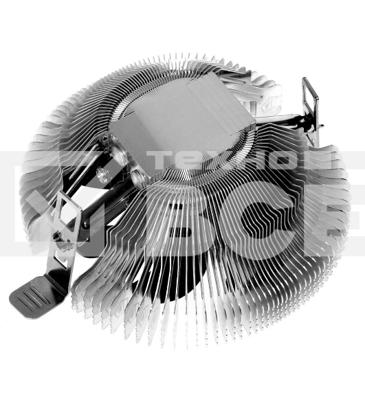 Кулер Cooler ID-Cooling DK-01S серебристый/черный 80мм алюминий 2200rpm 24db 3-pin 65W