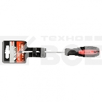 Отвертка Anti-Slip, SL4,0 х 100 мм, CrV, двухкомп. рукоятка Matrix, фото 1
