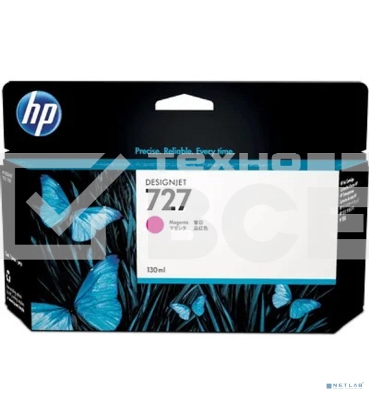 Картридж струйный HP 727 B3P20A пурпурный для HP DJ T920/T1500 (130мл)