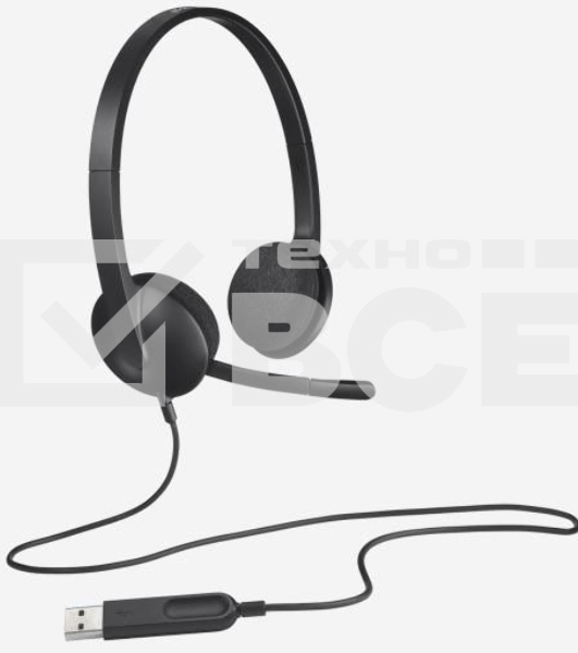 Гарнитура Logitech Headset H340 USB graphite