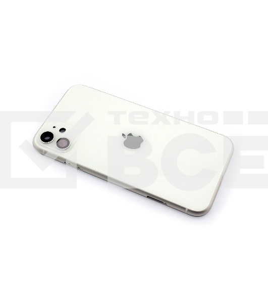 Задняя крышка (корпус) в сборе с рамкой для Apple iPhone 11 белый