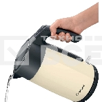Чайник Bosch TWK7L467, 1.7л, 2400 Вт., нерж.сталь, покрытая эмалью, бежевый, шкала уровня воды, фото12