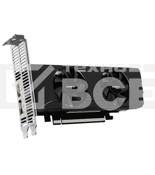Видеокарта Gigabyte PCI-E 4.0 GV-R64D6-4GL AMD Radeon RX 6400 4096Mb 64 GDDR6 2039/16000 HDMIx1 DPx1 HDCP Ret low profile