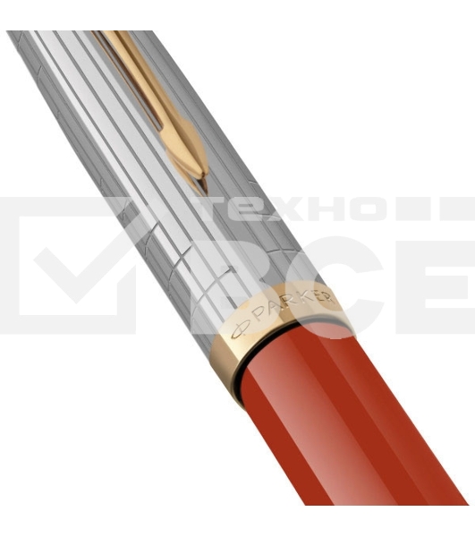 Ручка перьевая Parker 51 Premium (CW2169071) Red Rage GT F сталь нержавеющая подар.кор.