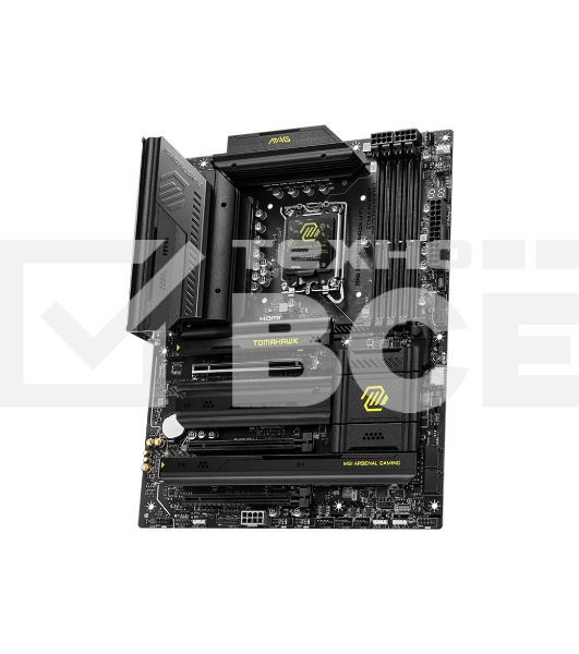 Материнская плата MSI MAG Z890 TOMAHAWK WIFI, LGA 1851, Intel Z890, 4xDDR5, 4xSATA, 4xM.2, 1xPCIe 5.0 x16, 2xPCIe 4.0 x4, 1xHDMI, 2xUSB-C Thunderbolt 4, 1xUSB-C 3.2 Gen 2, 3xUSB-A 3.2 Gen 2, 4xUSB-A 3.2 Gen 1, 1x 5Gb LAN, 2x3.5 мм, 7.1, ATX