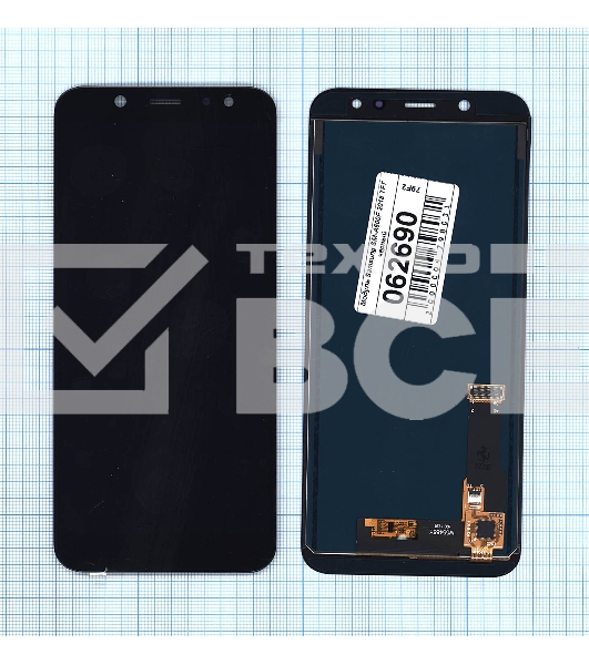Дисплей для Samsung Galaxy A6 (2018) SM-A600F в сборе с тачскрином (TFT) черный