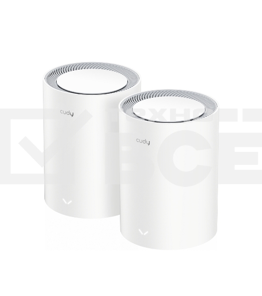 Бесшовный Mesh роутер Cudy M3000(2-PACK) AX3000 10/100/1000/2500BASE-T, белый (упак.:2шт)