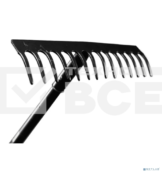 Грабли прямые ВИХРЬ 14 зубьев, сталь, с металлическим черенком 73/7/1/13