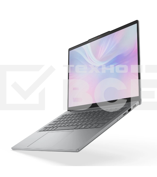 Ноутбук Lenovo IdeaPad Slim 5 14AHP10 14'(1920x1200 OLED)/AMD Ryzen 7 8845HS(3.8Ghz)/16384Mb/512PCISSDGb/noDVD/Int:AMD Radeon 780M/Cam/BT/WiFi/60WHr/war 1y/1.39kg/luna grey/noOS + 65W, RU kbd