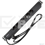 Блок распределения питания Rexant для 19' шкафов, горизонтальный, 6 розеток СЕЕ 7/4, 16A, без выкл, алюм корп, шнур 2м, вилка СЕЕ 7/7, фото8