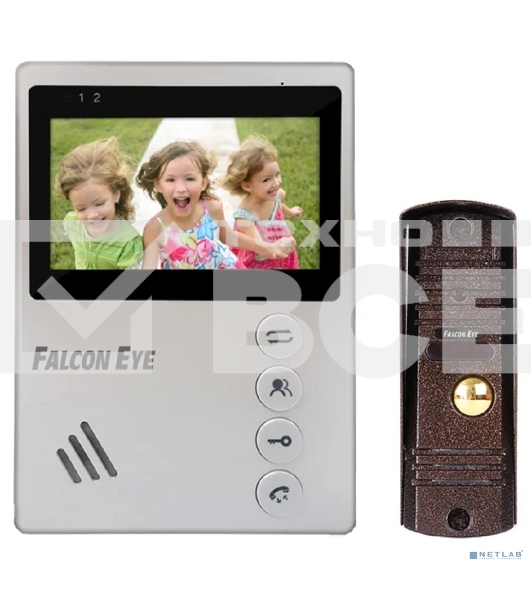 Комплект видеодомофона KIT- VISTA дисплей 4' TFT; механические кнопки; подключение до 2-х вызывных панелей; OSD меню; питание AC 220В (встроенный БП)