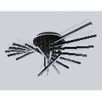 Потолочный светодиодный светильник Ambrella light FL6292 BK черный 160W 3000K-6400K 1100*790*315 (ПДУ ИК), фото 1