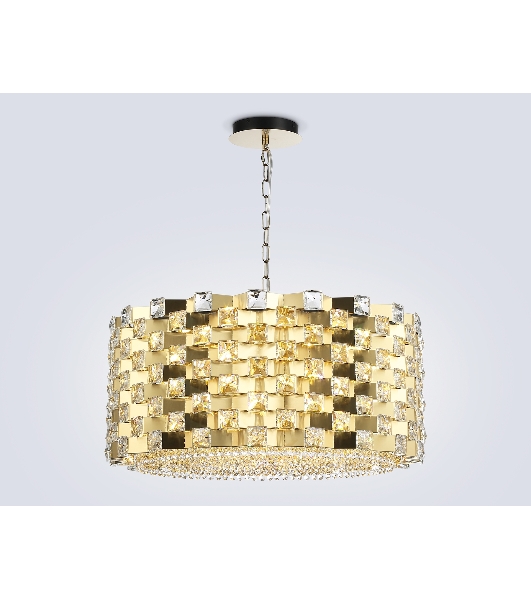 Люстра Ambrella light LH41009/18 BS/CL латунь/прозрачный E14*18 max 40W D700*320