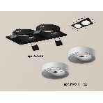 Комплект встраиваемого светильника Ambrella light XC7636001 SBK/SWH черный песок/белый песок MR16 GU5.3 (C7636, N7010), фото 1