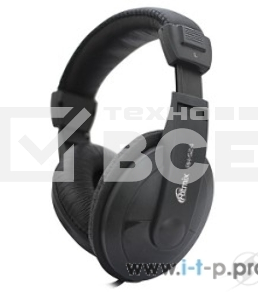 Наушники Ritmix RH-524, черный Домашние наушники закрытого типа