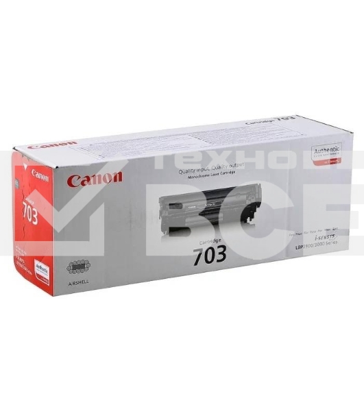 Картридж лазерный Canon 703 (7616A005) черный (2000 стр.) для Canon LBP-2900/3000