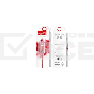 Кабель HOCO X14 USB 2.0, AM/Lightning M, черно-красный, 1м