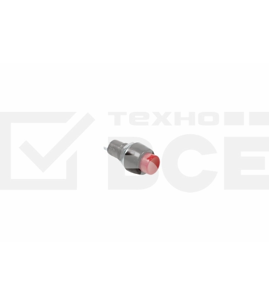 Выключатель-кнопка  250V 1А (2с) (ON)-OFF  Б/Фикс  красная  Micro  Rexant