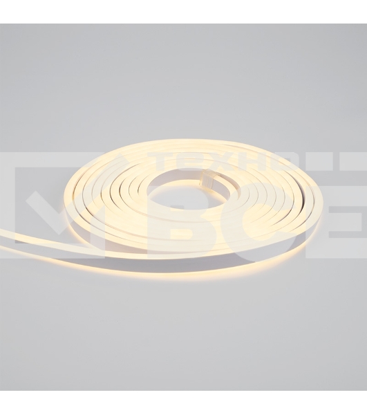 Гибкий неон LED SMD 8х16 мм, двухсторонний, теплый  белый, 120 LED/м, 5 м