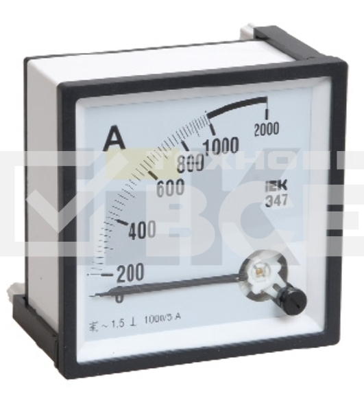 Амперметр Э47 2000/5А 72х72 AC включение через трансформатор (класс точности 1.5)