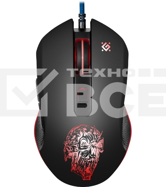 Мышь проводная Defender Sleipnir GM-927 черный, 12800 dpi, USB, кнопки - 6