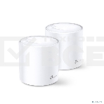 Система TP-Link Mesh AX3000 Whole Home Wi-Fi System, Wi-Fi 6, 2402Mbps (4 streams) at 5GHz and 574Mbps (2 streams) at 2.4GHz, 2 Gigabit ports of each unit, support OFDMA, MU-MIMO, 802.11k/v/r seamless roaming, support WPA3, HomecareTM system, easy setup a, фото4