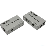 Активный удлинитель ORIENT VE047, HDMI 4K extender (Tx+Rx), до 100 м по одной витой паре, HDMI 1.4b, 4K@30Hz/ 1080p@60Hz/3D, HDCP, подключается кабель UTP Cat5e/6, питание от внешних БП 5В/1А, (30161), фото 1