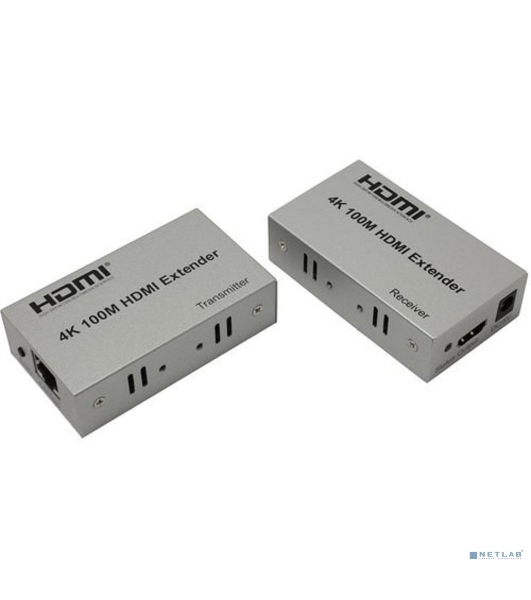 Активный удлинитель ORIENT VE047, HDMI 4K extender (Tx+Rx), до 100 м по одной витой паре, HDMI 1.4b, 4K@30Hz/ 1080p@60Hz/3D, HDCP, подключается кабель UTP Cat5e/6, питание от внешних БП 5В/1А, (30161)