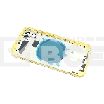 Задняя крышка (корпус) в сборе с рамкой для Apple iPhone 11 желтая, фото2