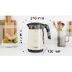 Чайник Bosch TWK7L467, 1.7л, 2400 Вт., нерж.сталь, покрытая эмалью, бежевый, шкала уровня воды, фото5