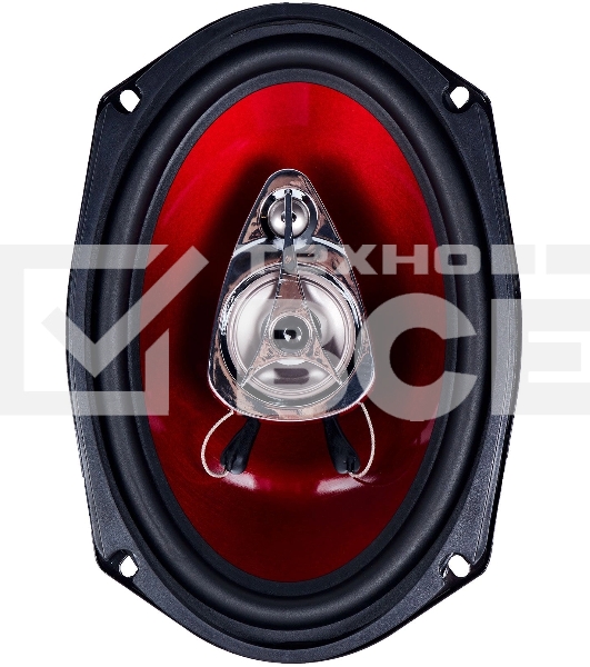 Колонки автомобильные Kicx SP 693 200Вт 92дБ 4Ом 16x23см (6x9дюйм) (ком.:2кол.) коаксиальные трехполосные