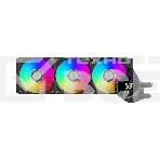 Система охлаждения PCCooler DA360 Pro ARGB Digital BK (300W, 360mm, LED temp., Black, ARGB/ Fans: 3x120mm, 75.8CFM, 33.7dBA, 2200RPM/ Pump height 57mm, 28dBA, 3000RPM, Rad thickness 27mm/ S: 1851, 1700, 1200, 20XX, 115X, AM5, AM4), фото3