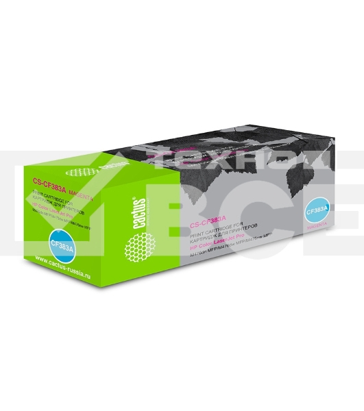Картридж лазерный Cactus CS-CF383A пурпурный (2700 стр.) для HP LaserJet Pro M476dn, M476nw, M476dw