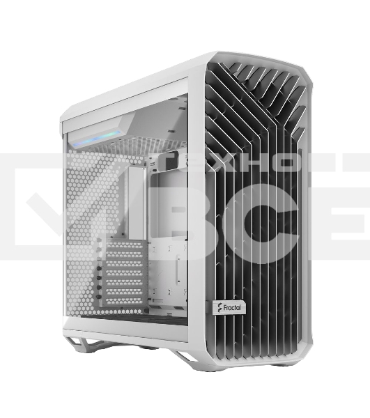 Корпус Fractal Design Torrent White TG Clear Tint / E-ATX, TG, 2x3.5, 4x2.5, 7xPCI, 1xUSB-C, 2xUSB3.0 / 2x180mm, 3x140mm fans inc. / FD-C-TOR1A-03