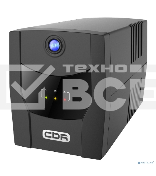 Источник бесперебойного питания CBR QTM-1500T-4F-LCUC Line Interactive 1500VA/900W 9Ah12V 4 x Shuko, HID-USB, RJ45/11