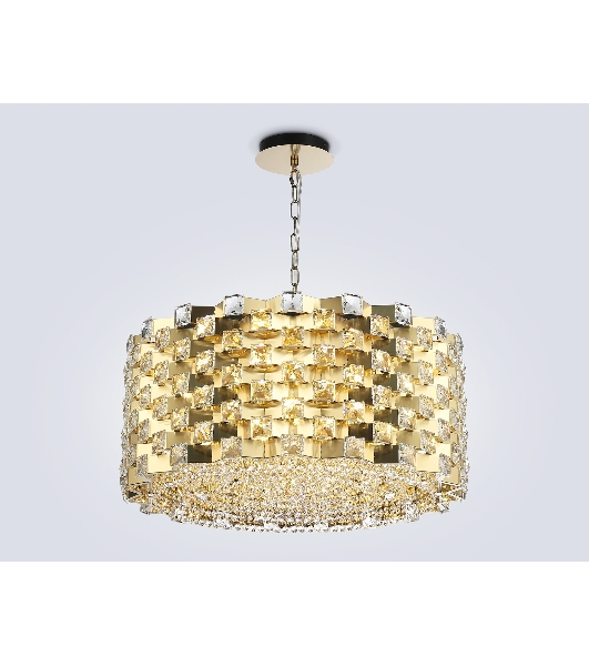 Люстра Ambrella light LH41009/18 BS/CL латунь/прозрачный E14*18 max 40W D700*320