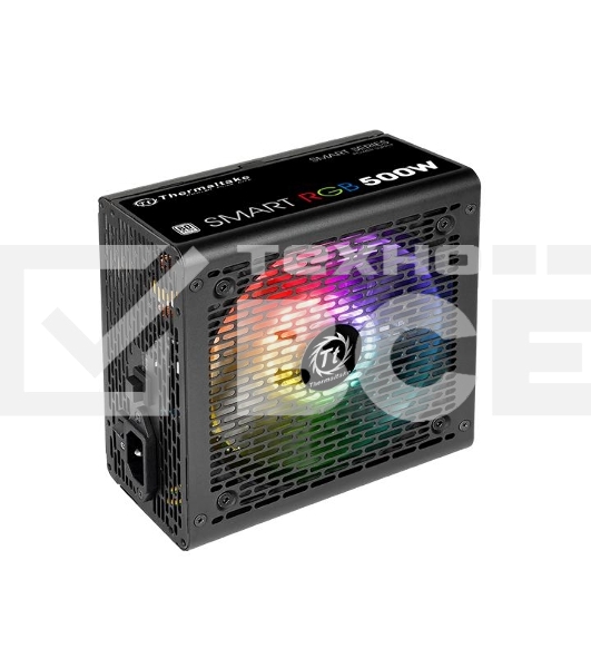 Блок питания Thermaltake Smart RGB (PS-SPR-0500NHSAW), 500Вт, 80 PLUS, 120мм, черный