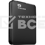 Внешний жесткий диск HDD WD 1Tb Original USB 3.0 WDBUZG0010BBK-WESN Elements Portable 2.5