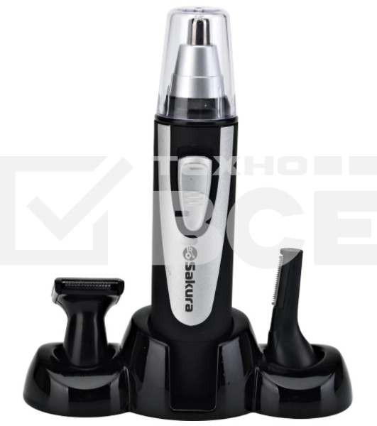 Триммер электрический Sakura SA-5522BK универсал 4 насадки