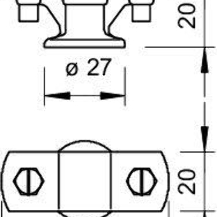 Держатель проволоки d8-10мм с перемыч. Тип:113 Z8-10 OBO 5229960