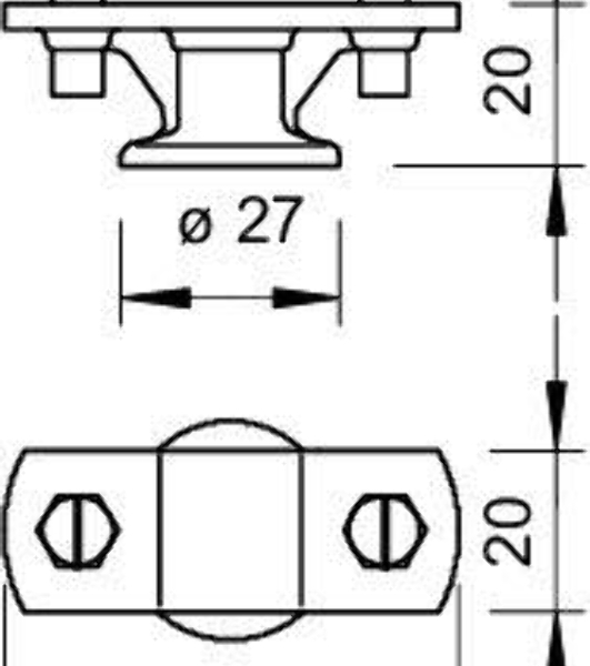Держатель проволоки d8-10мм с перемыч. Тип:113 Z8-10 OBO 5229960