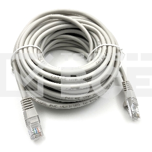Патч-корд Buro UTP cat5E 10м серый RJ-45 (m)-RJ-45 (m)