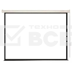 Экран с электроприводом Lumien Eco Control 180x180 см (раб. область 174х174 см) Matte White черная кайма по периметру 1:1, фото 1