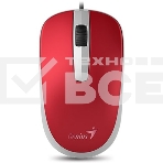 Мышь проводная Genius DX-120 красный, 1000 dpi, USB, кнопки - 3, фото 1