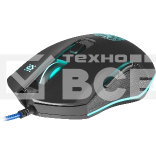 Мышь проводная Defender Sleipnir GM-927 черный, 12800 dpi, USB, кнопки - 6