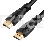 Кабель GCR PROF 0.5m HDMI версия 2.0, черный, OD9.0mm, 28/24 AWG, позолоченные контакты, Ethernet 18.0 Гбит/с, 3D, 4K, GCR-HM313-0.5m, тройной экран GCR Кабель PROF 0.5m HDMI версия 2.0, черный, OD9.0mm, 28/24 AWG, позолоченные контакты, Ethernet 18.0 Гби, фото4