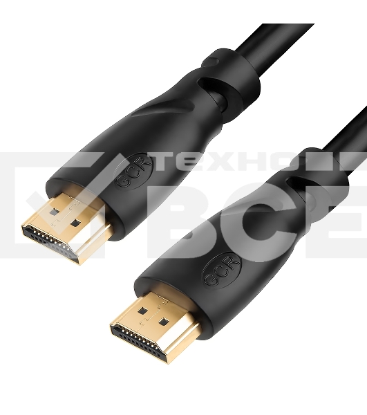 Кабель GCR PROF 0.5m HDMI версия 2.0, черный, OD9.0mm, 28/24 AWG, позолоченные контакты, Ethernet 18.0 Гбит/с, 3D, 4K, GCR-HM313-0.5m, тройной экран GCR Кабель PROF 0.5m HDMI версия 2.0, черный, OD9.0mm, 28/24 AWG, позолоченные контакты, Ethernet 18.0 Гби