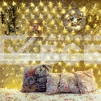 Гирлянда «Сеть» 1,5х1,5 м, прозрачный ПВХ, 96 LED теплый белый, фото5