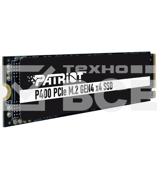 Накопитель SSD Patriot P400, 1Tb, PCIe 4.0 x4, M.2 2280, NVMe, R/W 5000/4800, с радиатором